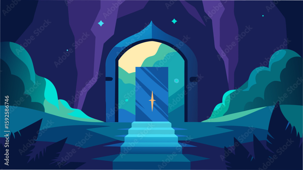 Fototapeta premium scary graveyard in the night