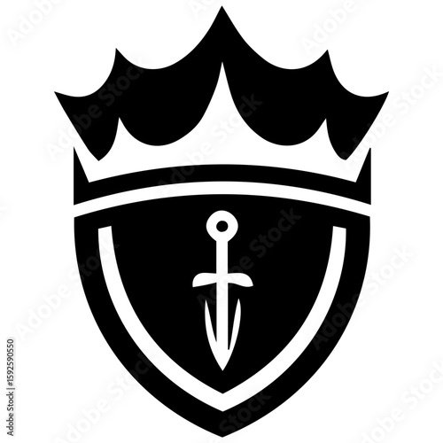 A powerful and trustworthy emblem for any company wanting to project strength and stability