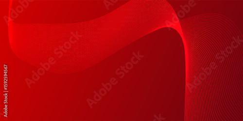Minimal red gradient background with elegant wave pattern.
