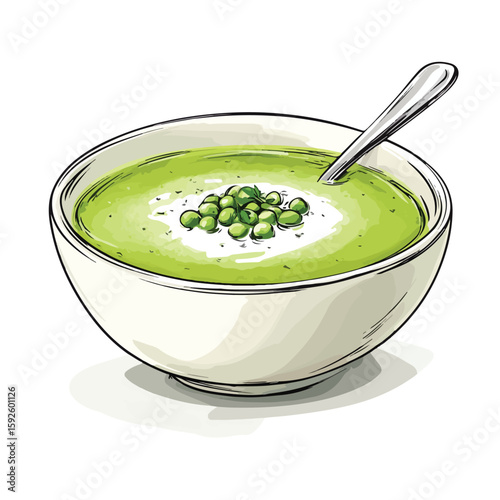Traditional Dutch Pea Soup Sketch