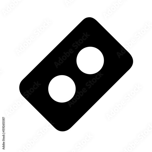 Pill blister pack icon vector illustration