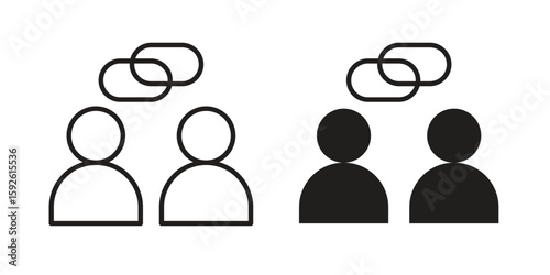 Affiliate link icons design vector graphic recourse