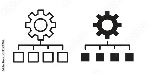 Workflow icons design vector graphic recourse