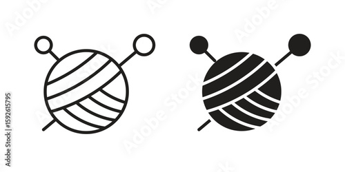 Wool ball icons design vector graphic recourse