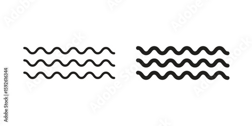 Wave icons design vector graphic recourse