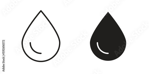 Water drop icons design vector graphic recourse