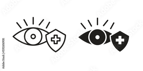Vision insurance icons design vector graphic recourse