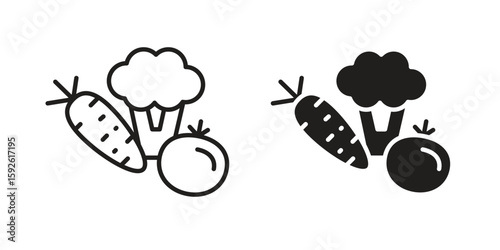 Vegetable icons design vector graphic recourse