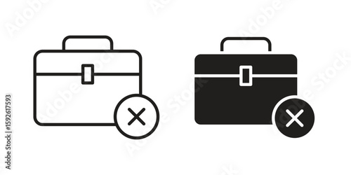 Unemployment icons design vector graphic recourse