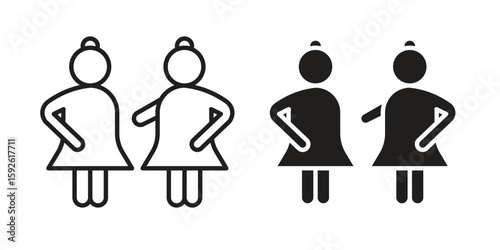 Twin icons design vector graphic recourse