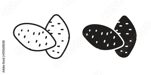 Sweet potato icons design vector graphic recourse