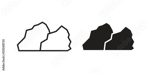 Stone icons design vector graphic recourse