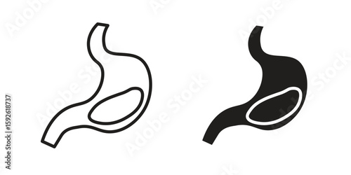 Stomach with Liquids icons design vector graphic recourse