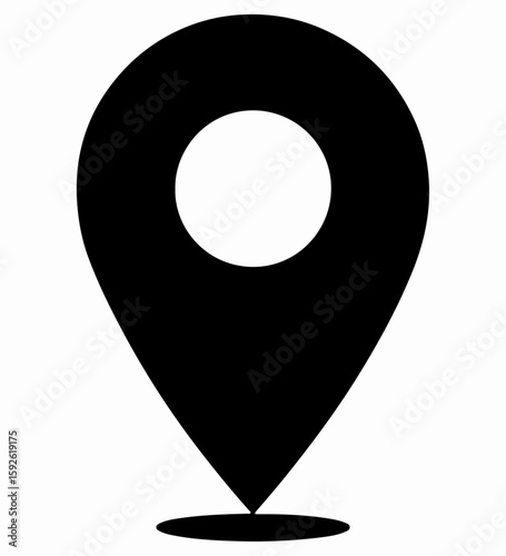 Map Pin Location Marker Icon Logo Vector Design Template Illustration