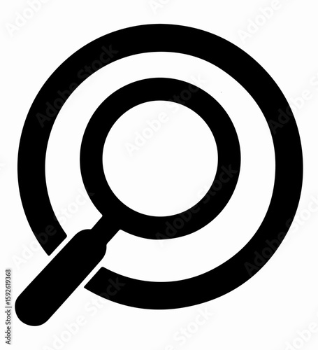 Loupe Icon Vector Illustration