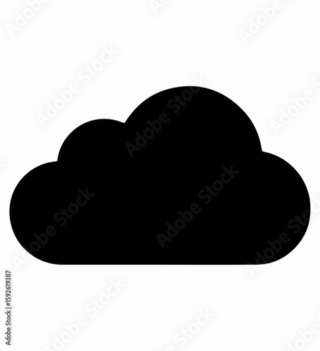 Cloud Vector Illustration in Modern Style