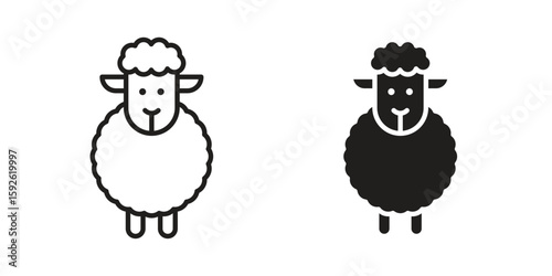 Sheep icons design vector graphic recourse