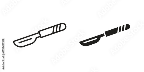 Scalpel icons design vector graphic recourse