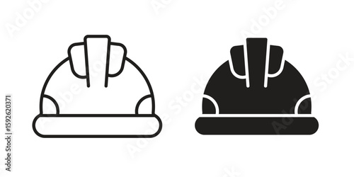 Safety helmet icons design vector graphic recourse