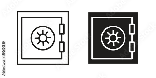 Safe icons design vector graphic recourse