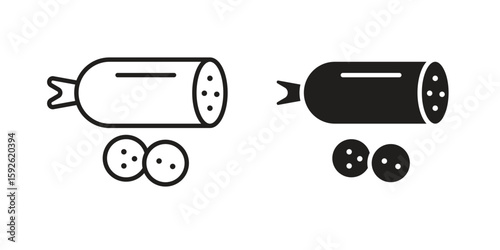 Salami icons design vector graphic recourse
