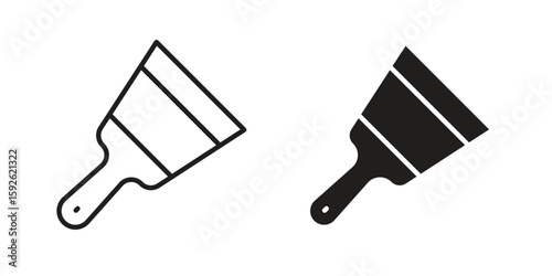 Putty knife icons design vector graphic recourse