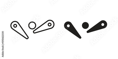 Pinball icons design vector graphic recourse