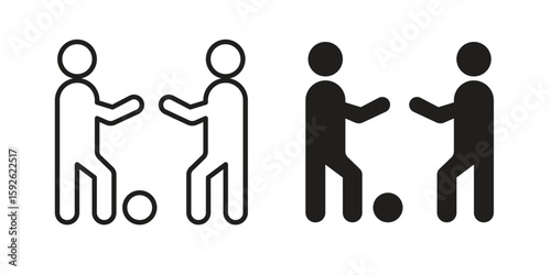 People playing Ball icons design vector graphic recourse