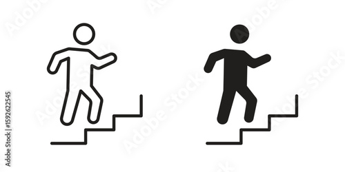 People Climbing icons design vector graphic recourse