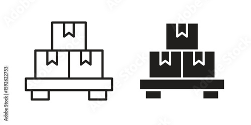 Pallet icons design vector graphic recourse