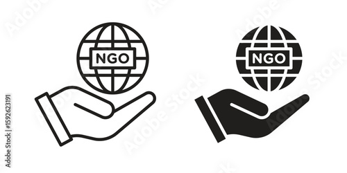NGO icons design vector graphic recourse
