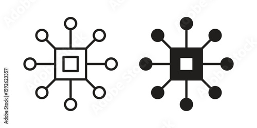 Multi channel icons design vector graphic recourse