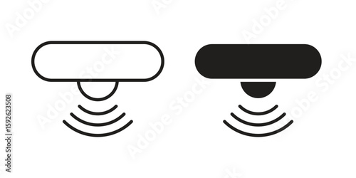 Motion sensor icons design vector graphic recourse
