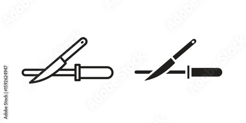 Knife sharpener icons design vector graphic recourse