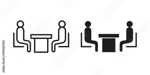 Job interview icons design vector graphic recourse