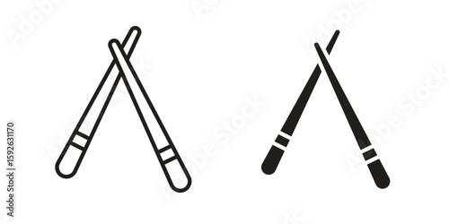 Chopsticks icons design vector graphic recourse