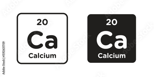 Calcium icons design vector graphic recourse