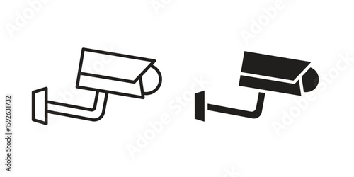 CCTV icons design vector graphic recourse