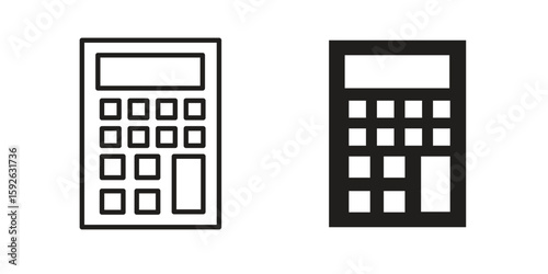 Calculator icons design vector graphic recourse