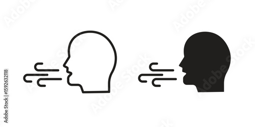 Breath icons design vector graphic recourse