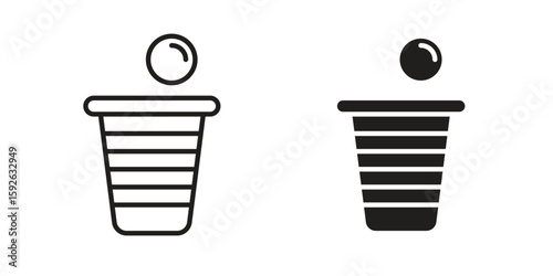 Beer pong icons design vector graphic recourse