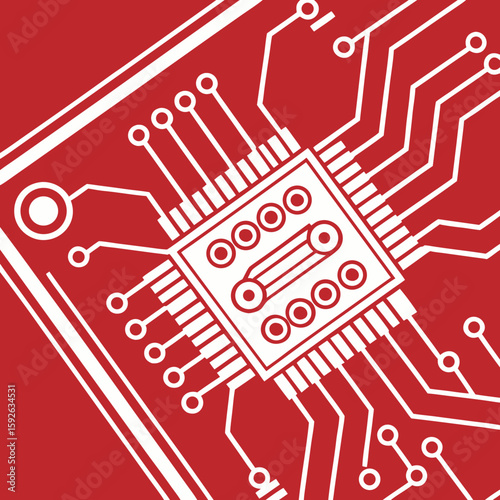 PCB Board Lines Background Vector Circuit Pattern