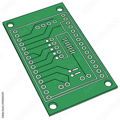 PCB Board Lines Background Vector Circuit Pattern