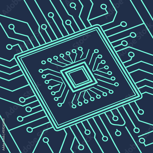 PCB Board Lines Background Vector Circuit Pattern