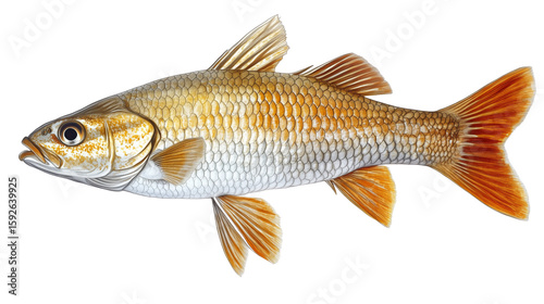 Colorful Carp Fish Close-Up – Detailed Image of Scaled Freshwater Swimmer