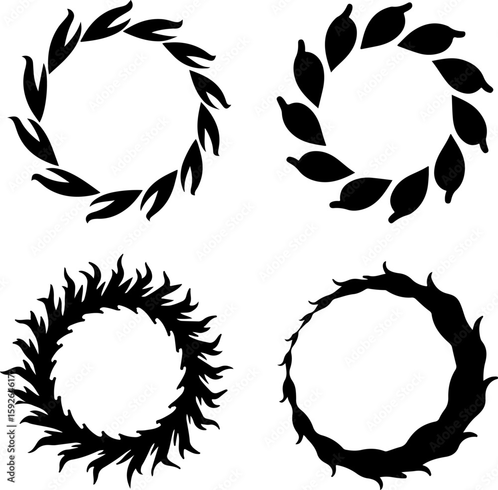 Obraz premium Royal Heraldic Symbols Collection