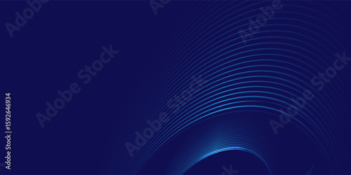 Blue Abstract Curved Lines Background. modern trendy design in vector Illustration