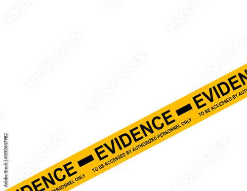 Evidence Tape Overlay with Transparent Background