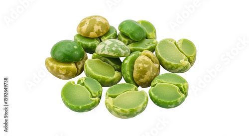 Wallpaper Mural Isolated Group of Green Wasabi Peas Torontodigital.ca