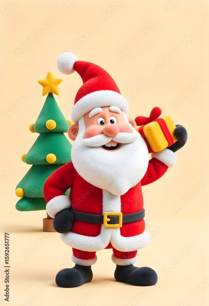 Fototapeta premium santa claus with gifts